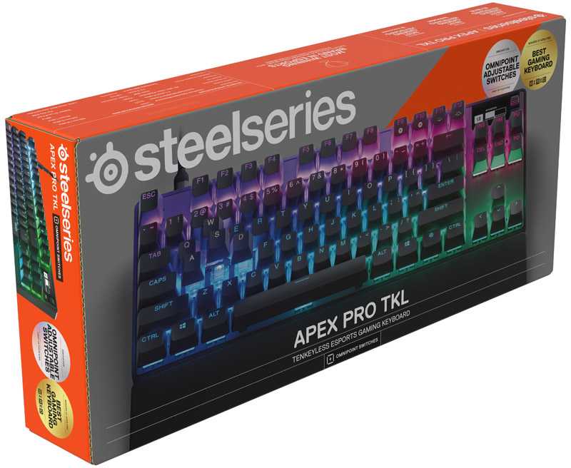 Steel Kalba Klaviatūra SteelSeries Apex Pro - TKL (2023) DE kalba, modelis - 64859 ...
