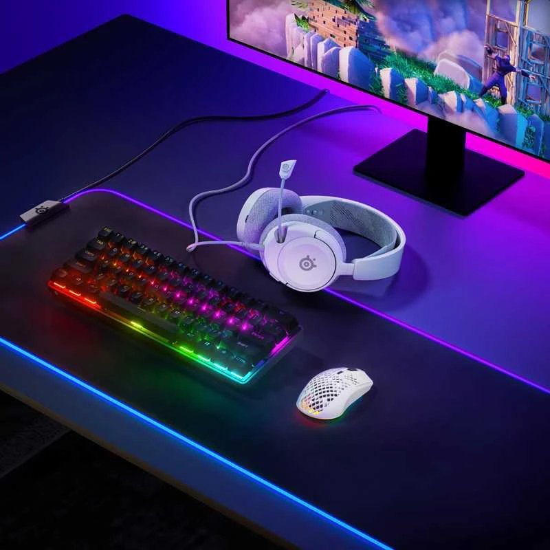 Žaidimų ausinės SteelSeries Arctis Nova 1, Pilkos spalvos