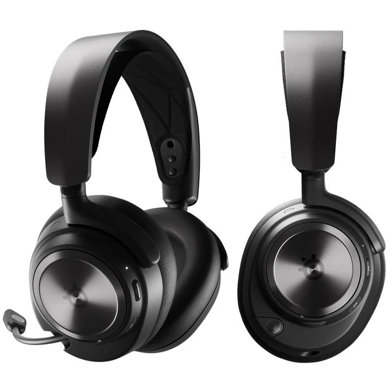 Belaidės ausinės žaidimams SteelSeries Arctis Nova Pro, Skirta PC ir PlayStation, Juodos spalvos