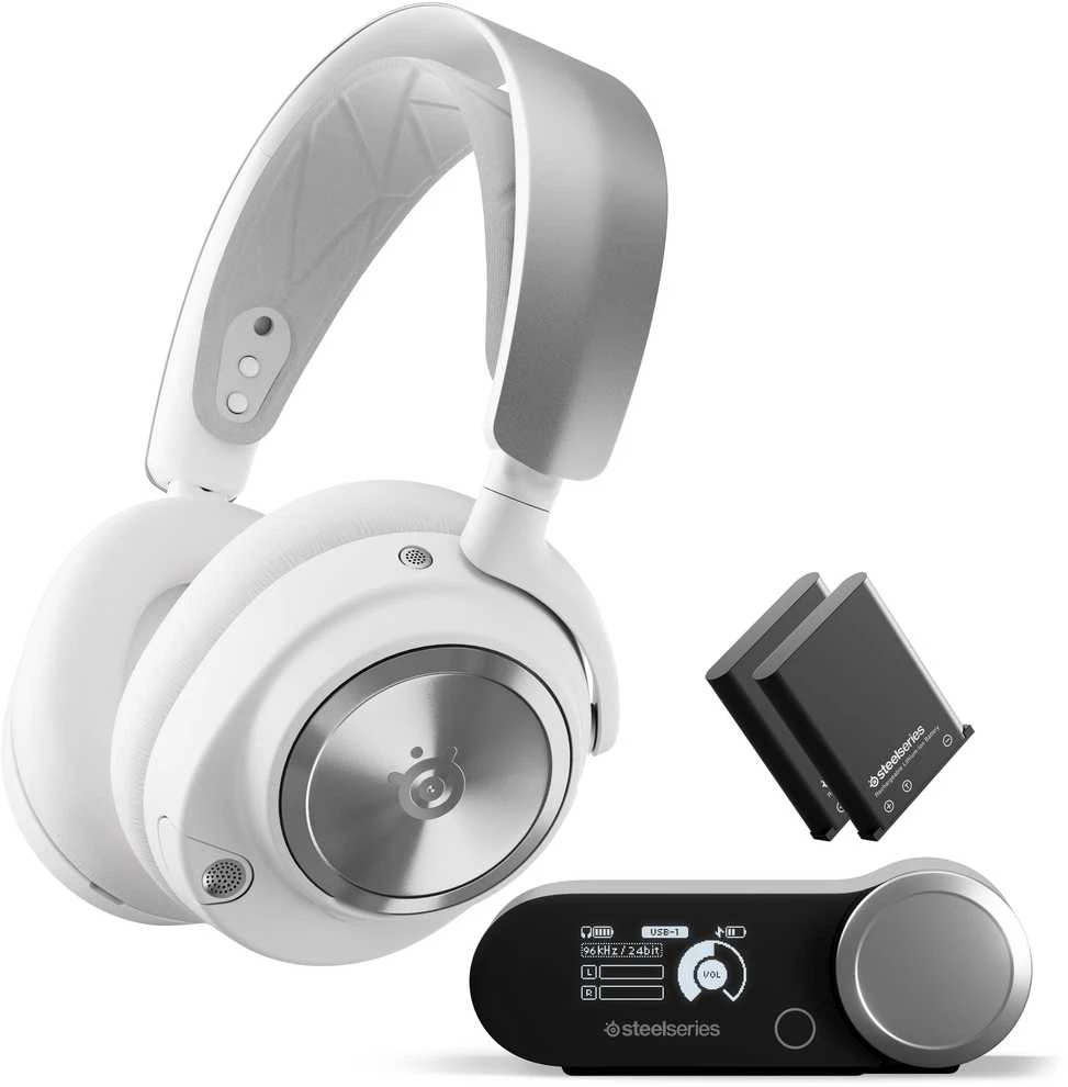 SteelSeries | Ausinės Žaidimams | Arctis Nova Pro | Bluetooth | Over-Ear | Noise canceling | Belaidės | Baltas