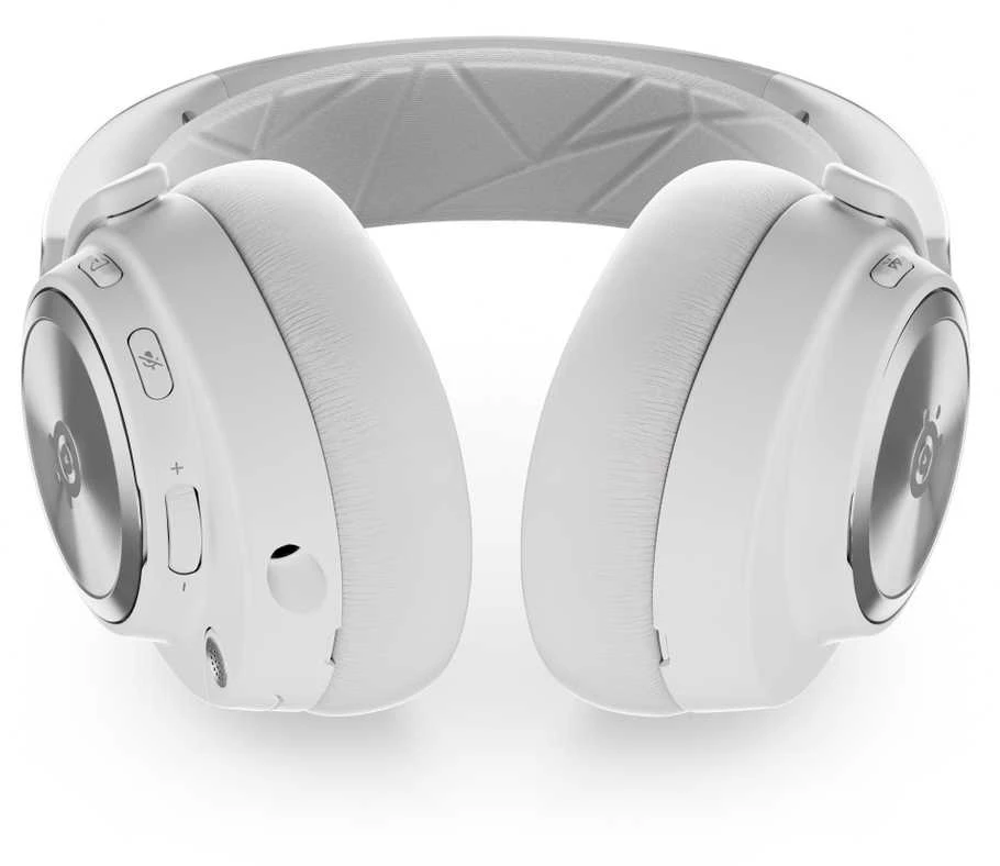 Belaidės žaidimų ausinės Steelseries Arctis Nova Pro Wireless X, baltos