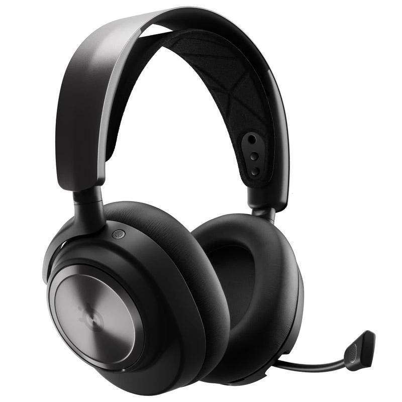 SteelSeries Arctis Nova Pro Wireless X su metaliniais akcentais