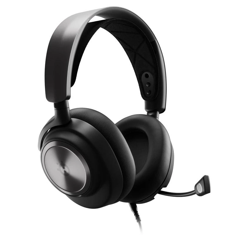 SteelSeries Arctis Nova Pro su ištrauktu mikrofonu