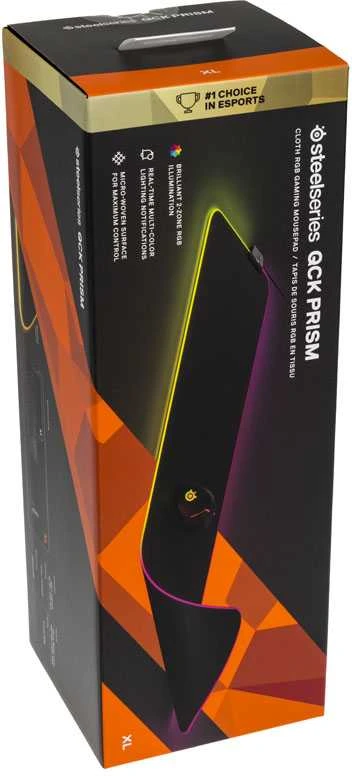 Medžiaginis pelės kilimėlis žaidimams SteelSeries QcK Prism Cloth RGB XL