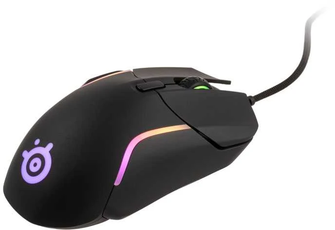 Žaidimų pelė su laidu SteelSeries Rival 5, Juodos spalvos