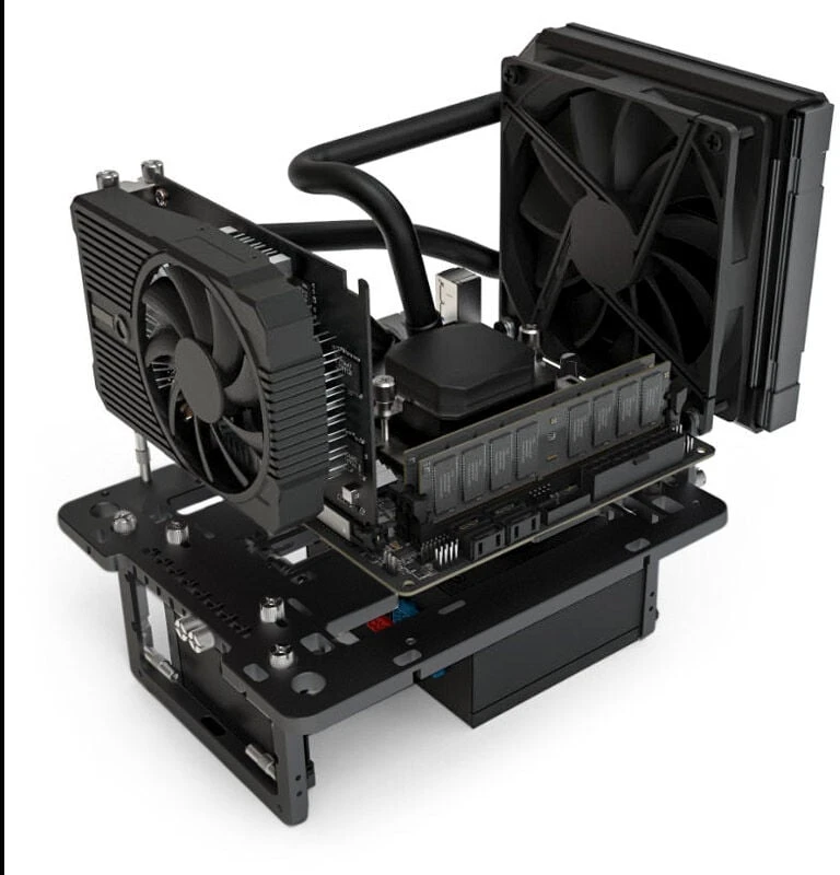 Streacom BC1 Mini V2 Benchtable – Testavimo platforma – juodos spalvos