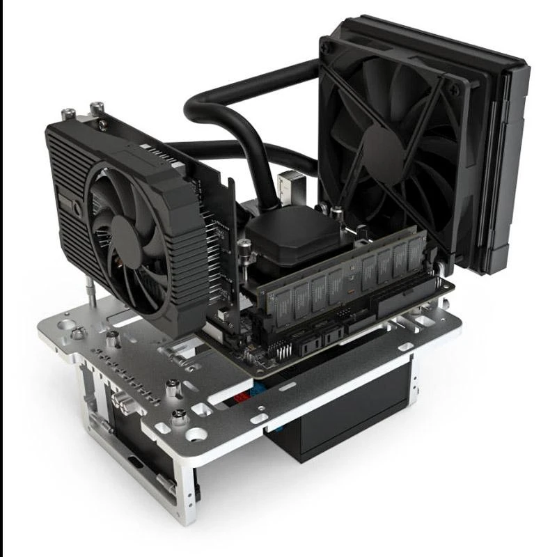 Streacom BC1 Mini V2 Benchtable – Testavimo platforma – sidabro spalvos