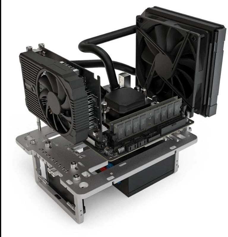 „Streacom BC1 Mini V2“ stalinis staliukas – testavimo platforma – titanas