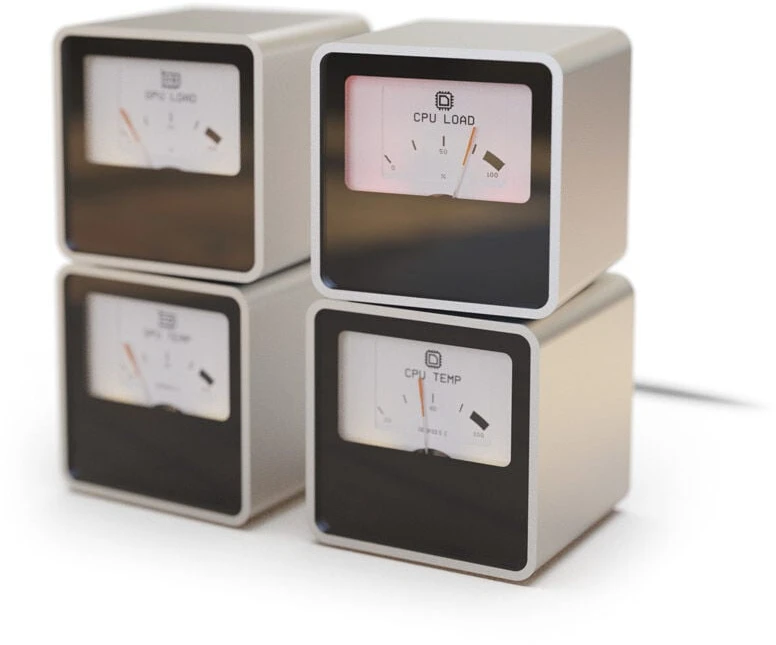 Streacom VU1-Dial – sidabro spalvos