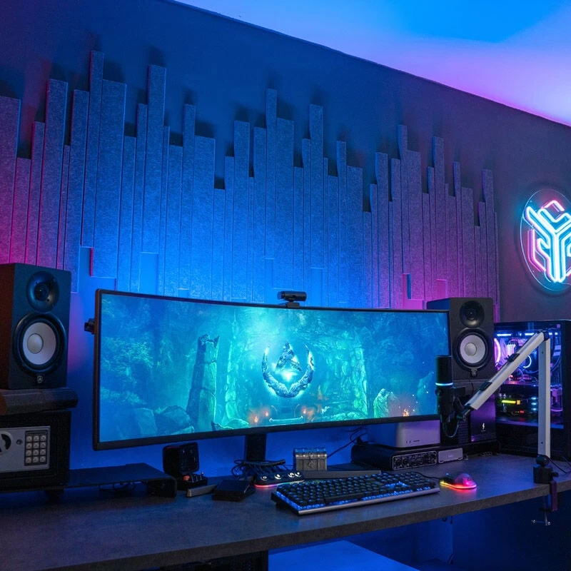 Streamplify Suaktyvinkite ACOUSTIC PANEL - 6 vnt. (pilka)