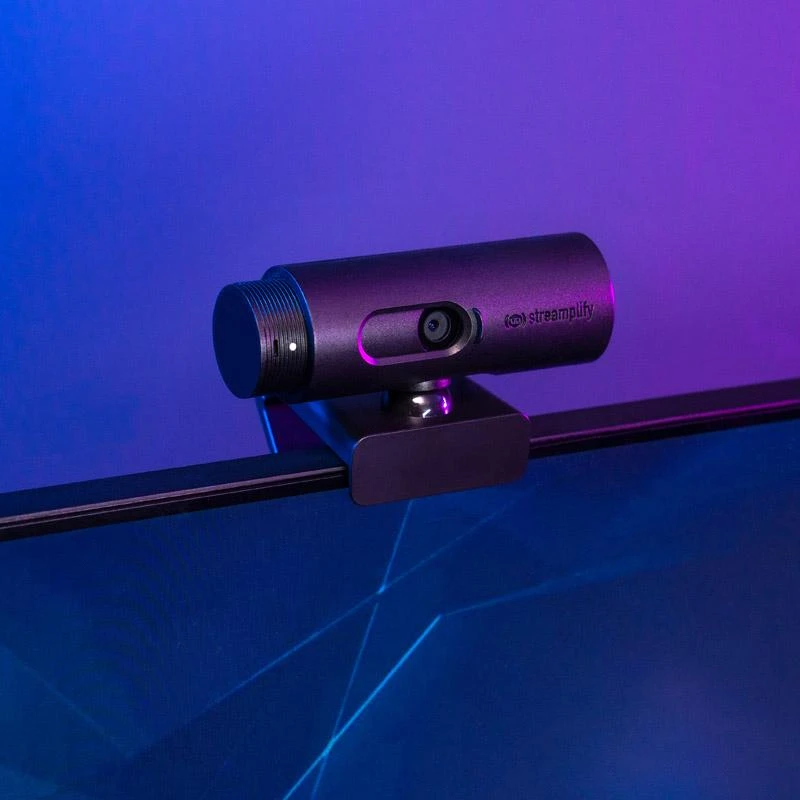 „Streamplify CAM“ srautinio perdavimo internetinė kamera, „Full HD“, 60 Hz – juodos spalvos