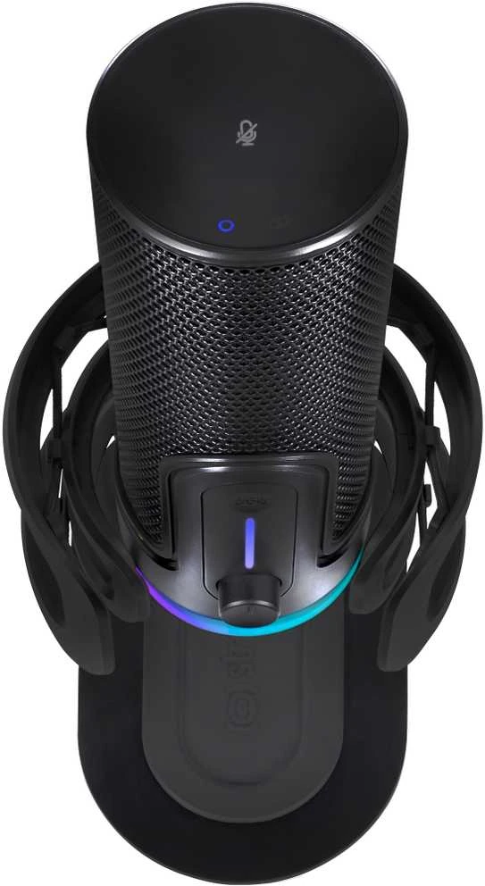 Streamplify MIC PRO USB mikrofonas RGB – juodos spalvos