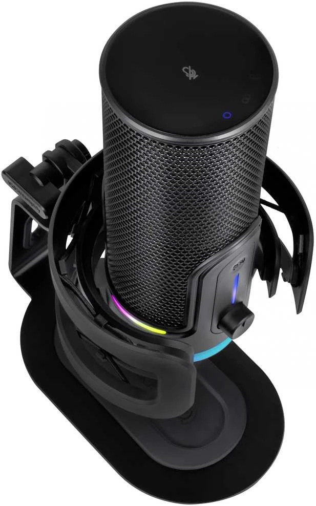 Streamplify MIC PRO USB mikrofonas RGB – juodos spalvos