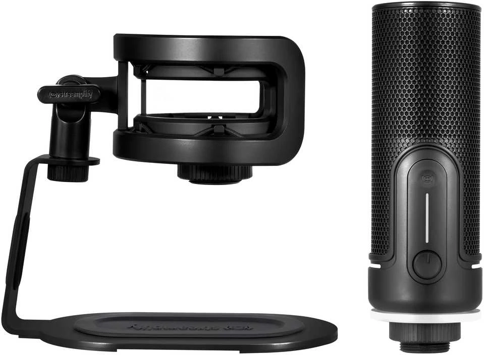 Streamplify MIC PRO USB mikrofonas RGB – juodos spalvos