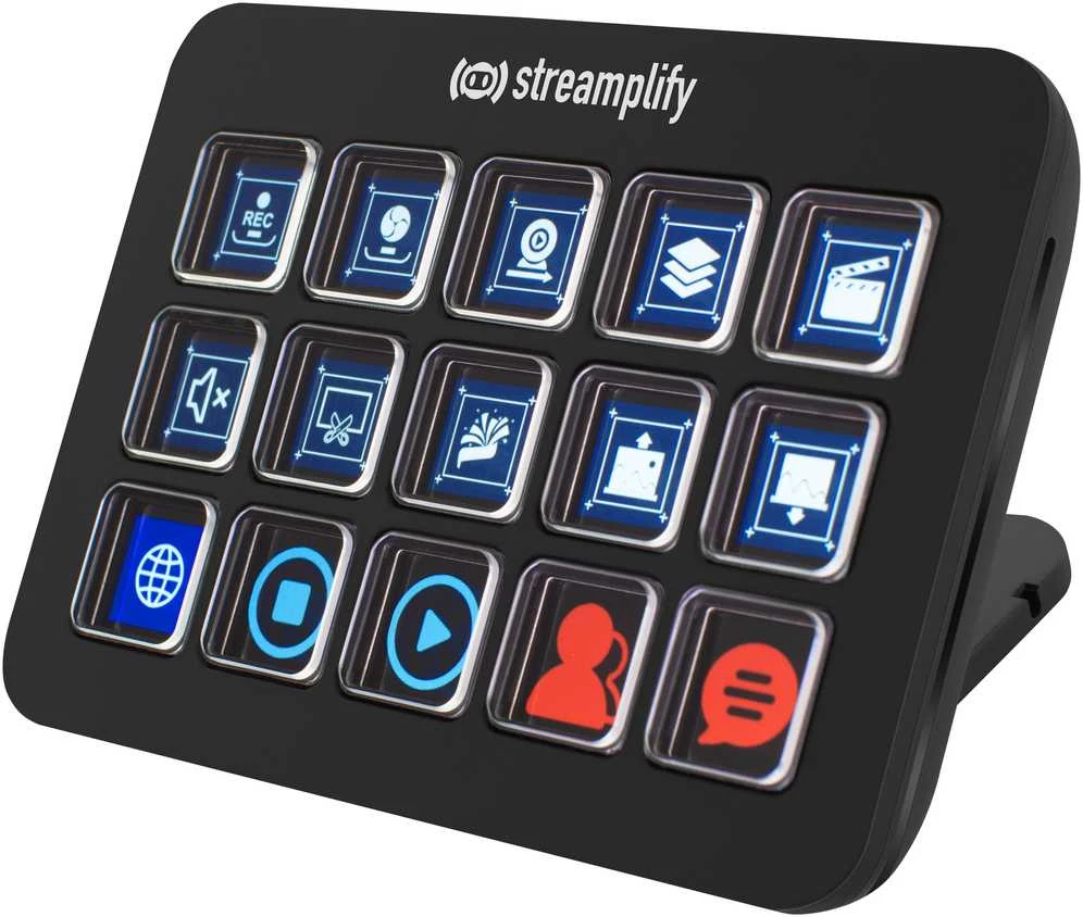 „Streamplify STREAMING DECK ONE“ srauto valdiklis – juodos spalvos