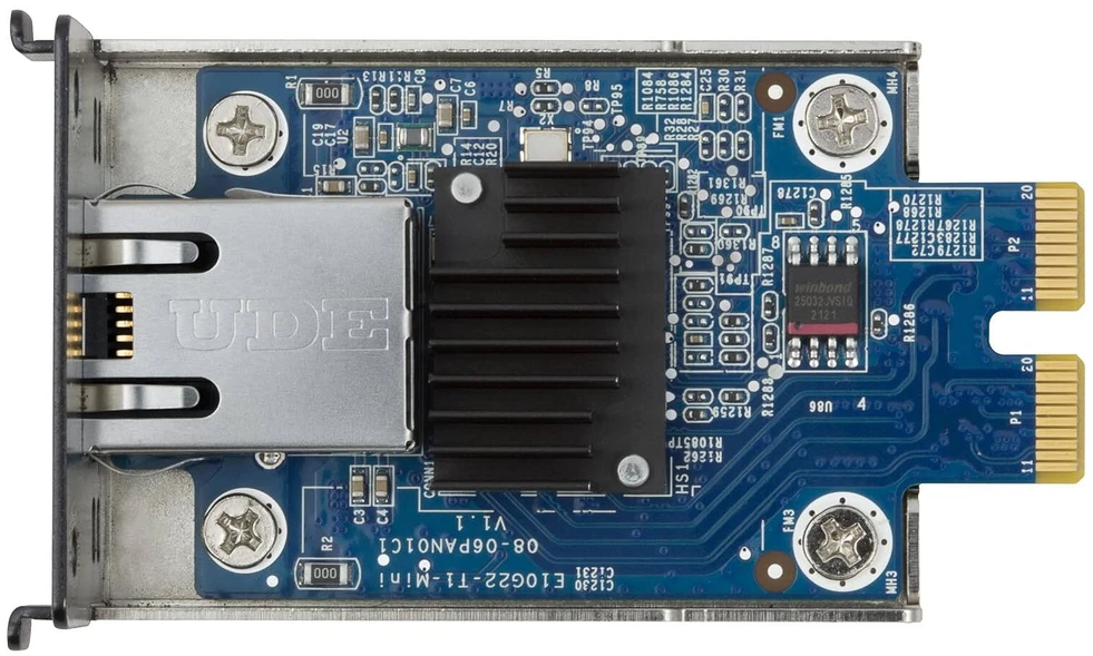 „SYNOLOGY E10G22-T1-Mini“ ryšio stiprintuvas didelio pralaidumo programoms, 1x10GbE RJ-45 Gbps/100Mbps