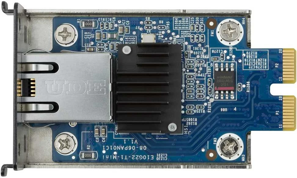 „SYNOLOGY E10G22-T1-Mini“ ryšio stiprintuvas didelio pralaidumo programoms, 1x10GbE RJ-45 Gbps/100Mbps