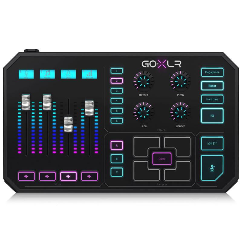 TC Helicon GO XLR – maišytuvas ir sempleris transliacijoms