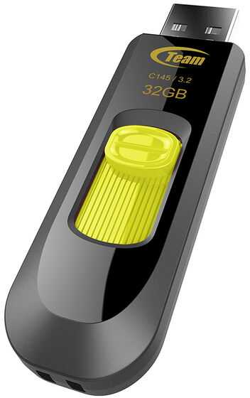 „Team Group TEAMGROUP“ atmintinė USB C145 32 GB USB 3.0 Geltona
