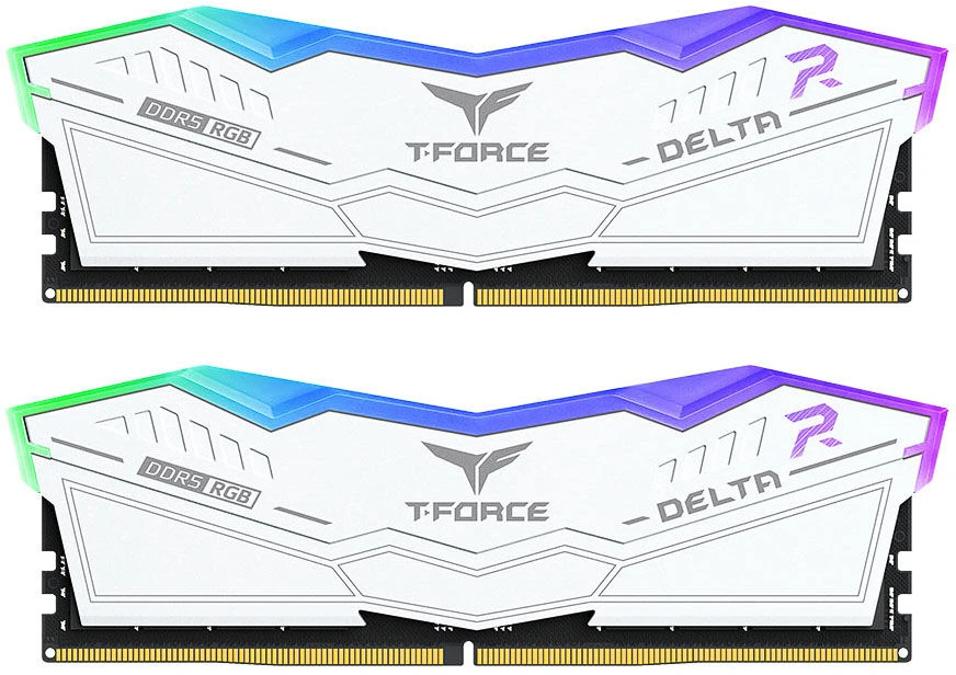 RAM „Team Group Delta RGB“, DDR5-6000, CL30, 32 GB – balta