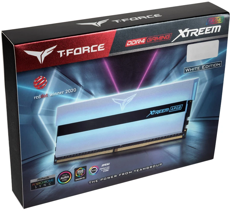 RAM TEAM GROUP T-Force XTREEM ARGB DDR4 16GB 2x8GB 4000MHz DIMM CL18 1.35V Baltas