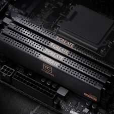 „Team Group T-Create Expert DDR5-6400 RAM“, CL42, XMP/EXPO – 128 GB dvigubas rinkinys, juodas
