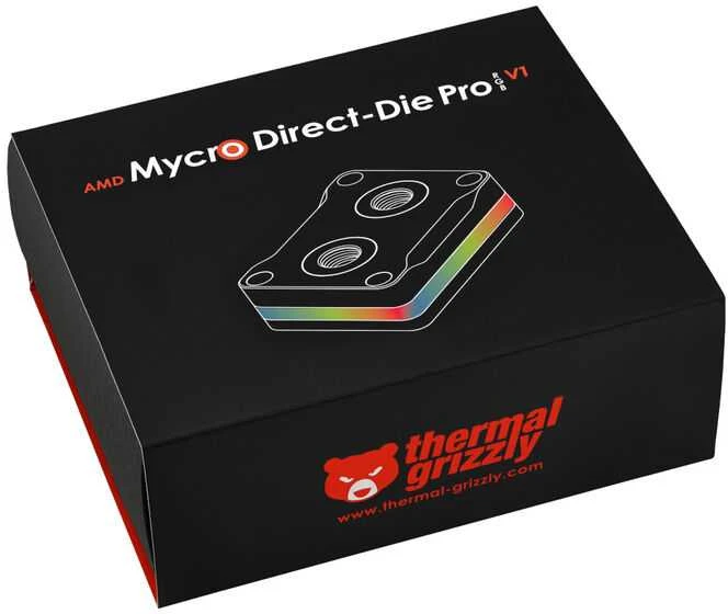 „Thermal Grizzly AMD Mycro Direct-Die Pro RGB V1“ procesoriaus aušintuvas „Vanduo“