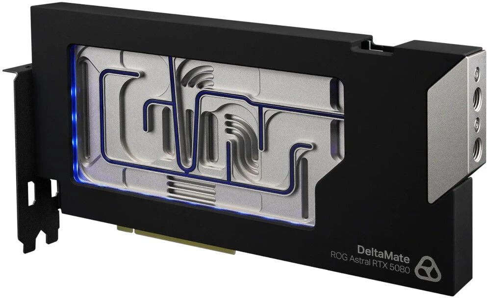 Thermal Grizzly Blok wodny GPU ARGB, su płytą tylną - Akryl, juoda DeltaMate 5080 Astral (TG-DM-GPU-002)