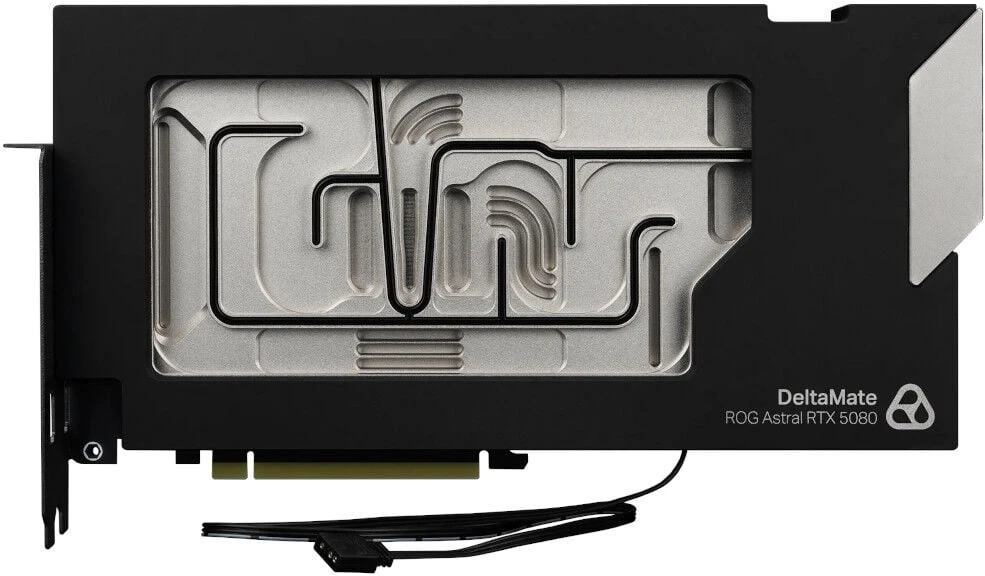 Thermal Grizzly Blok wodny GPU ARGB, su płytą tylną - Akryl, juoda DeltaMate 5080 Astral (TG-DM-GPU-002)