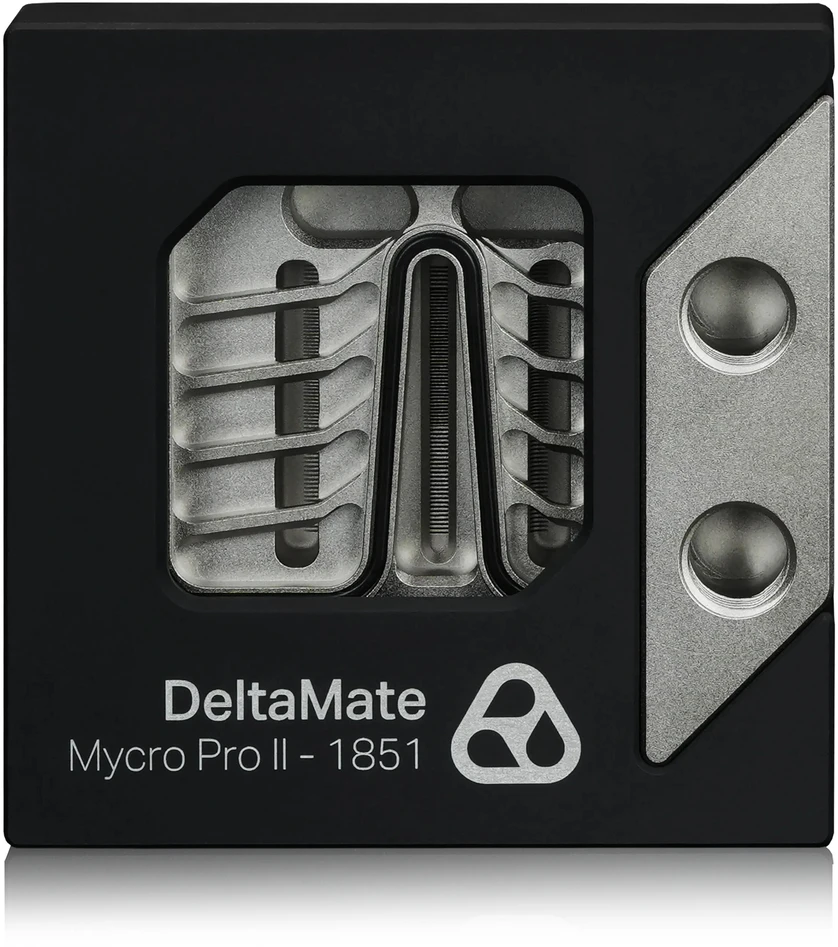 Thermal Grizzly DeltaMate CPU Block MPII CPU Vanduo Cooler, Intel 1851, ARGB, G1/4 inch - juodas (TG-DM-CPU-002)