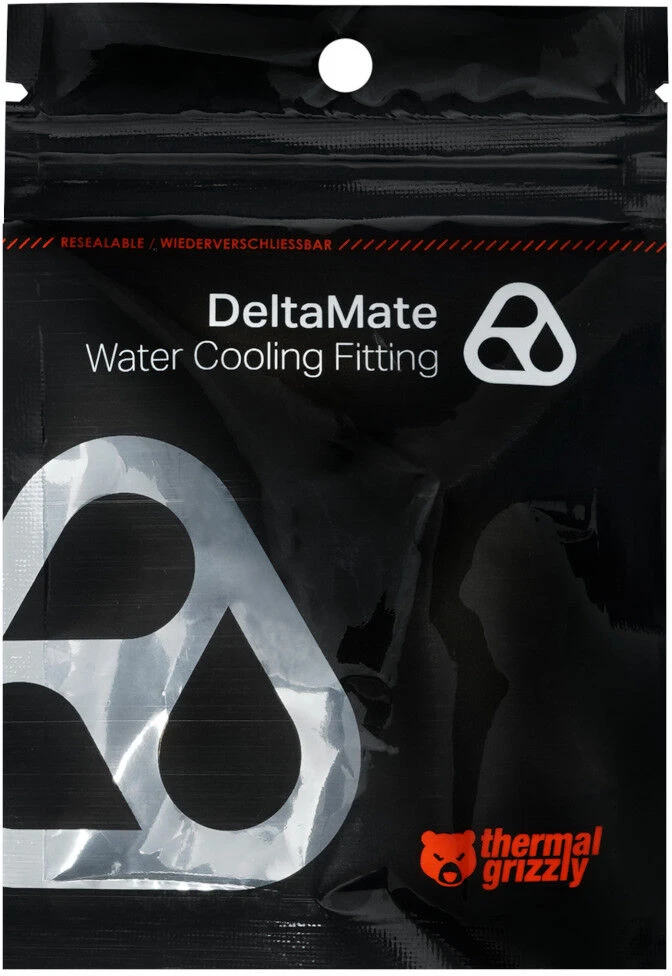 Thermal Grizzly DeltaMate Quick Disconnect Male – F, Gloss Nickel