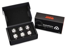 Thermal Grizzly DeltaMate Kompressions-Fitting, Messing – Gloss Nickel, HT14, 6er-Pack