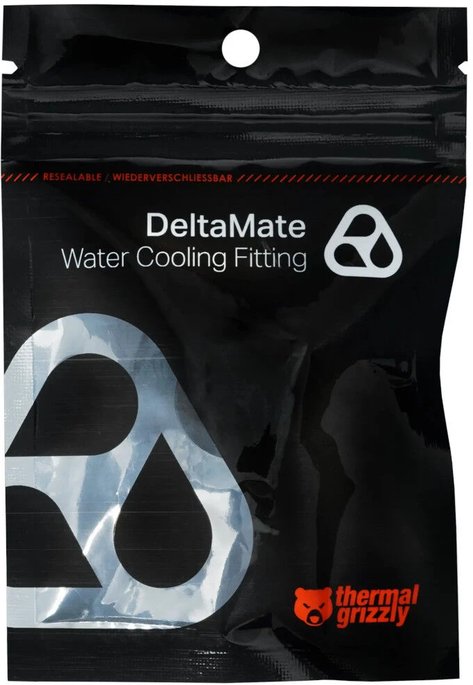 Grąžtas „Thermal Grizzly DeltaMate“ suspaudimo jungtis, žalvaris, G1/4 colio sriegis, nikelis, ST13
