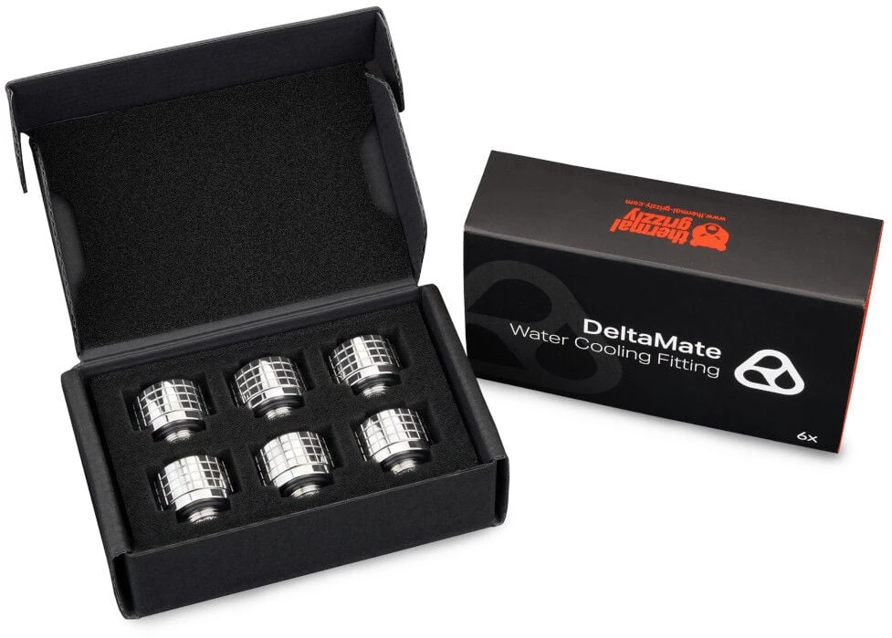 Thermal Grizzly DeltaMate suspaudimo jungtis, žalvaris – blizgus nikelis, ST16, 6 vnt. paketas