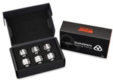 Thermal Grizzly DeltaMate Kompressions-Fitting, Messing – Gloss Nickel, ST16, 6er-Pack