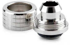 Thermal Grizzly DeltaMate Kompressions-Fitting, Messing – Gloss Nickel, ST16, 6er-Pack