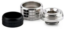 Thermal Grizzly DeltaMate Kompressions-Fitting, Messing – Gloss Nickel, HT16, 6er-Pack