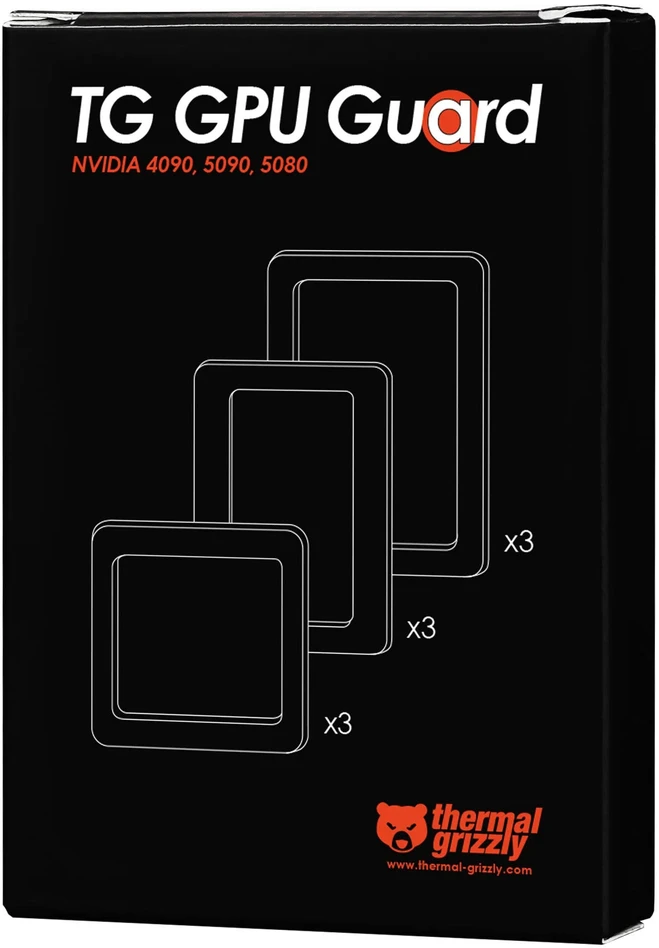 Vaizdo plokštė „Thermal Grizzly GPU Guard“ – NVIDIA 4090, 5080, 5090