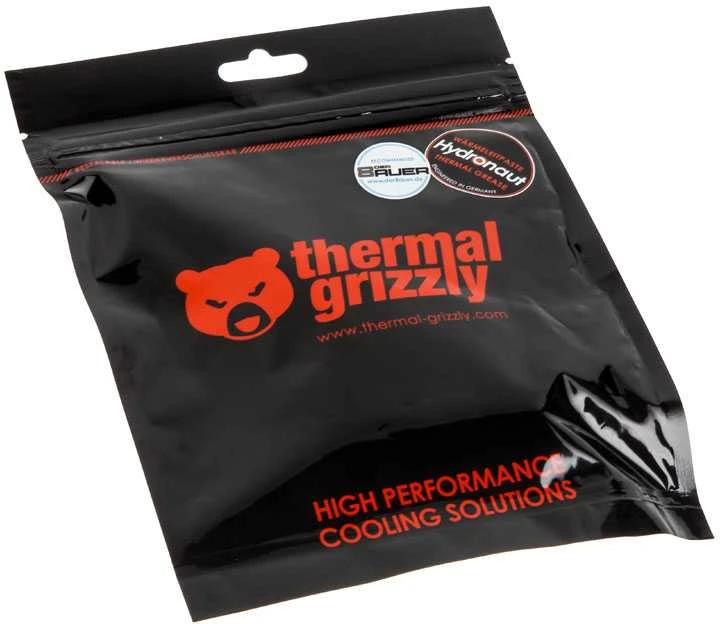 Thermal Grizzly Thermal tepalas "Hydronaut" 10ml/26g | Thermal Grizzly | Thermal Grizzly Thermal tepalas "Hydronaut" 10ml/26g | Šilumos laidumas: 11,8 W/mk; Šiluminė varža 0,0076 K/W; Elektros laidumas*: 0 pS/m; Klampumas: 140-190 Pas; Temperatūra: -200 °C / +350 °C;