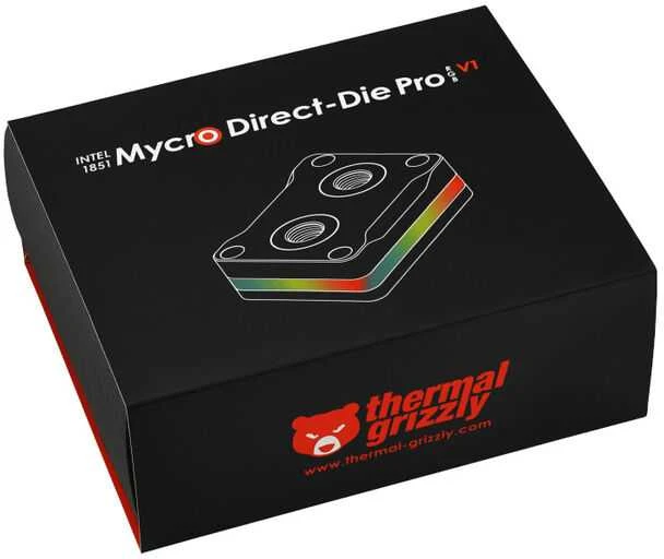 „Thermal Grizzly Intel 1851 Mycro Direct-Die Pro RGB V1“ plokštė