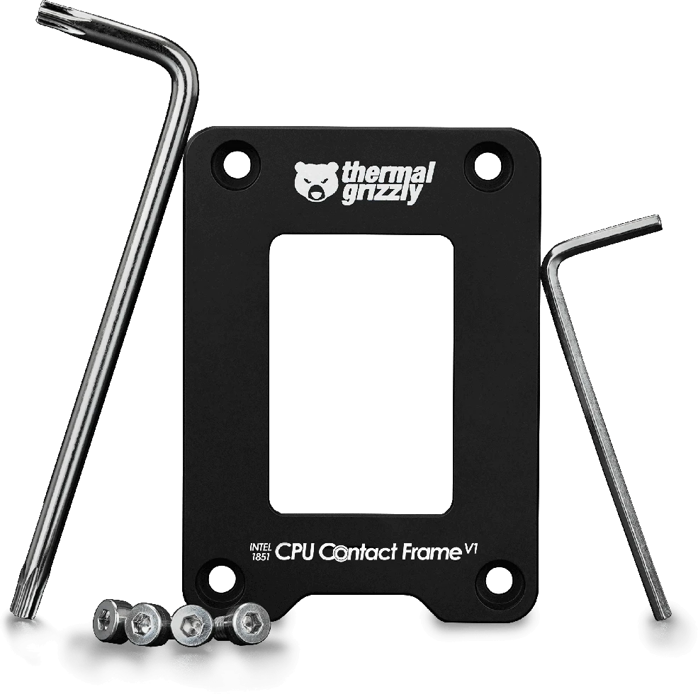 Thermal Grizzly Intel 1851 CPU Contact Frame V1 – juodas