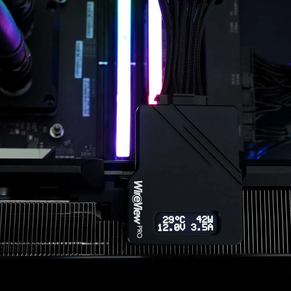 „Thermal Grizzly WireView 90 Pro“ vaizdo plokštė, 1x12VHPWR – įprastas