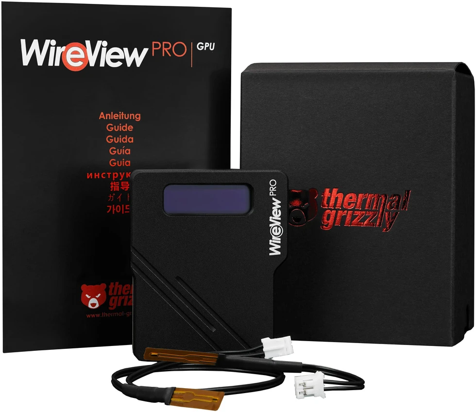 „Thermal Grizzly WireView 90 Pro“ vaizdo plokštė, 1x12VHPWR – įprastas