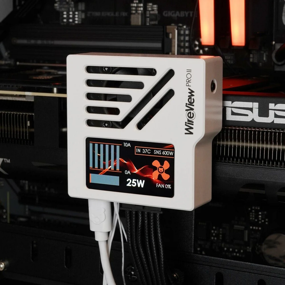 Vaizdo plokštė Thermal Grizzly WireView Pro II GPU Überwachungs-Gerät- baltos spalvos, Normal