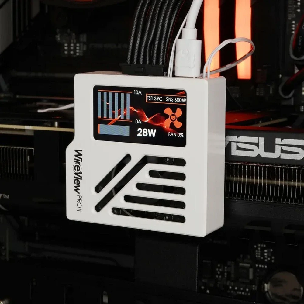 Vaizdo plokštė Thermal Grizzly WireView Pro II GPU Überwachungs-Gerät- baltos spalvos, Reserved