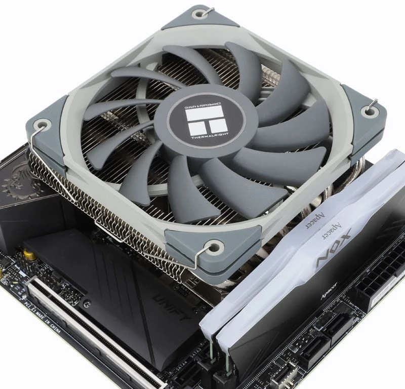 „Thermalright AXP120 X67“ žemo profilio procesoriaus aušintuvas – 120 mm, juodas