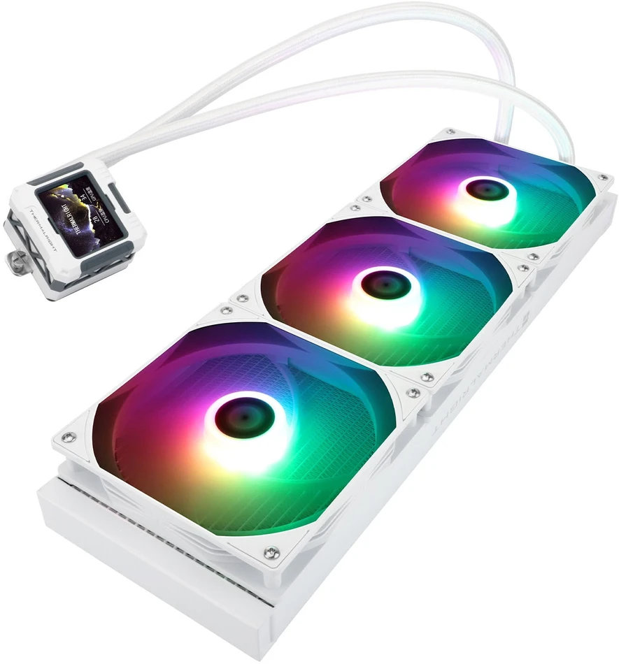 PC aušintuvas Thermalright Frozen Warframe Vanduo Cooling, ARGB - 420mm, baltos spalvos