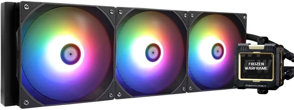 „Thermalright Frozen Warframe 420mm“ pilnas „Vanduo“ aušinimas, ARGB, juodas