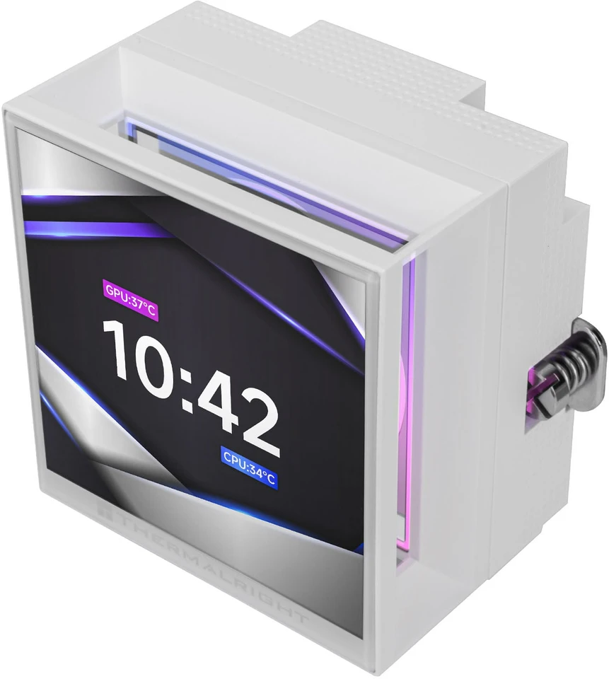 „Thermalright Hyper Vision UB AiO Vanduo“ aušinimas, ARGB, „Intel“ ir „AMD“ × 360 mm, baltos spalvos