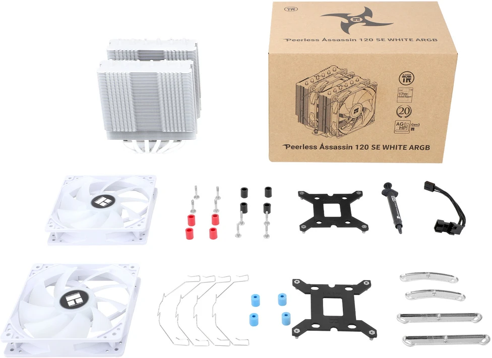 Thermalright Peerless Assassin 120 SE Baltas ARGB (120mm) (Baltas) Procesoriaus Aušintuvas